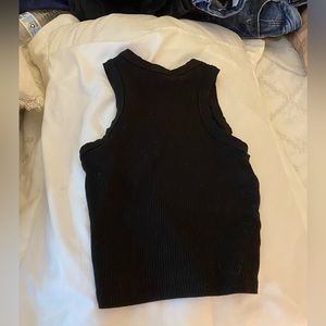 Cropped black shirt. good condition worn once